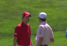 Bryce Molder Holes Out Using a Genius Bank Shot Off Another Ball