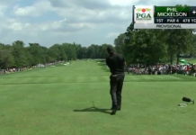 Watch Phil Mickelson Hit His Ball Everywhere But on the Course He’s Supposed to Be Playing