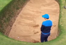 Watch Rory McIlroy Struggle Mightily to Get Out of Postage Stamp Bunker