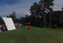 Watch Patrick Reed Use a Drone Flying Around as Target Practice