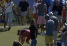 Justin Rose’s Ball Gets Inexcusably Picked Up By a Fan During Play