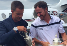 Jimmy Walker and Henrik Stenson Took Some Dueling Trophy Pics at the Airport