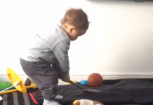MUST WATCH: Toddler Loves Golf So Much He Swings Kitchen Utensils Like a Golf Club