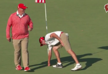 Watch University of Wisconsin Golfer Hit a Mind-Blowing Hole-In-One On the Fly