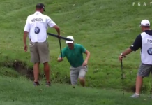 Watch Justin Thomas Avoid Slow Play By Running to His Ball and Walking in a Creek