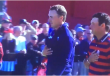 Reed, Spieth Rockin’ Some Awesome Golf-Hat Tan Lines at Ryder Cup