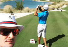 Justin Rose Takes Perfect Selfie While Tiger Tees Off