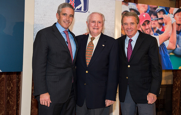 PGA Tour Commissioners Jay Monahan, Deane Beman, Tim Finchem