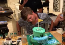 Smylie Kaufman Is Absolutely Smashed… Into a Cake