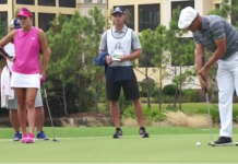 Bryson DeChambeau Drains Birdie Putts Using Side-Saddle Stroke