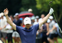 Watch Rory’s “Marvelous” Hole-Out Eagle
