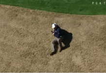 David Feherty Does a Bunker-side Butt-slide