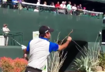 Watch Patrick Reed’s Wild Trick Shot