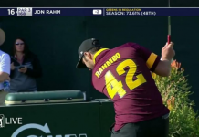 Watch “Rahmbo” Tee Off Wearing ASU Football Jersey