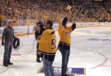 Snedeker Brings Ryder Cup To Nashville Predators Game