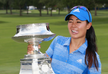 Danielle Kang Celebrates With Trophy