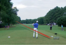 Watch Rod Pampling Hit Strangest Tee Shot Ever!