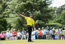 Players Battling For Position at TPC Boston