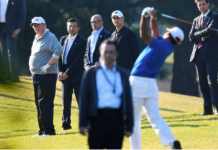 President Trump Tees It Up in Japan With Hideki Matsuyama Donald Trump Hideki Matsuyama