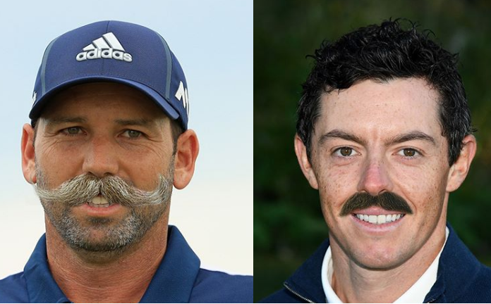 SergioGarcia and Rory McIlroy Mustached