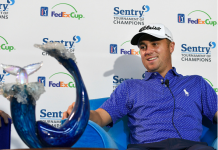 PGA Tour Unveils Glass Thingamajig as Trophy Whale Trophy Justin Thomas