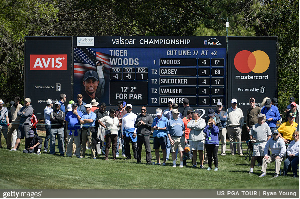 Tiger Woods Leads Valspar Scoreboard