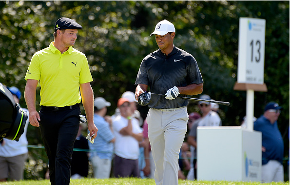Bryson DeChambeau and Tiger Woods