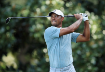 Rose, Woods Share Halftime Lead at Tour Championship Tiger Woods