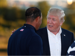 President Donald Trump Tiger Woods