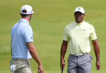 Tiger in “Good Spirits” Following Procedures at Cedars-Sinai Tiger Woods & Dustin Johnson