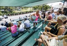 Colonial Country Club Neighbors Get Creative With Wrigley-like bleachers
