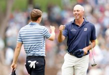 Round of 16 Results: Spieth, Bubba, Poulter Ousted at WGC-Dell Match Play Matt Kuchar fist bumps Jordan Spieth