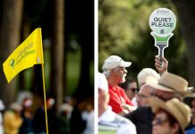 Valspar Championship Brand: Tee Markers, Flags, Caddie Bibs, Quiet Signs, and Whatnot