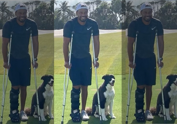 photo-tiger-crutches-700 Tiger Woods posted his first photo post surgery