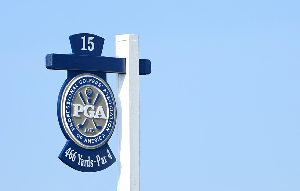 15th Hole Sign 2021 PGA Championship at Kiawah Island Resort’s Ocean Course