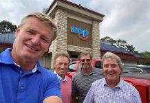 Ernie Els and “the Boys” Living the Glamorous Tour Life at IHOP Ernie Els, Bernhard Langer, Retief Goosen, and Gene Sauers IHOP