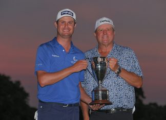 President Trump Pardons Harris English’s Caddie Eric Larson Harris English Wins 2021 Travelers Championship