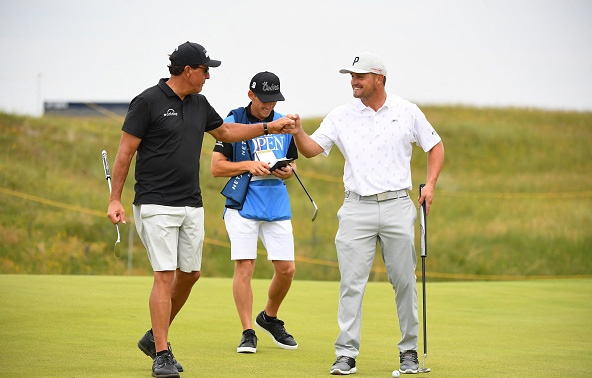 Phil Mickelson and Bryson DeChambeau 149th Open Championship Royal St Georges