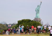 Hurricane Warning Forces a Monday Finish at The Northern Trust The Northern Trust Statue of Liberty