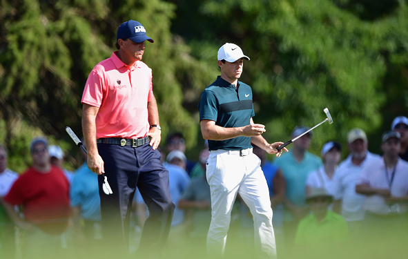 Phil Mickelson and Rory McIlroy
