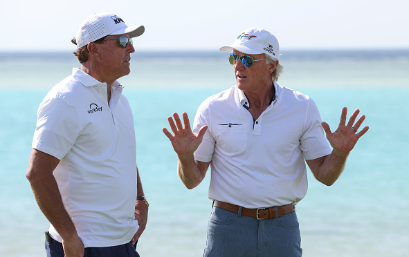 Phil Mickelson and Greg Norman
