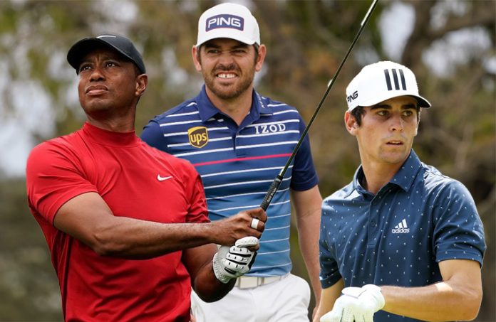 2022 Masters Group: Tiger Woods, Louis Oosthuizen and Joaquin Niemann