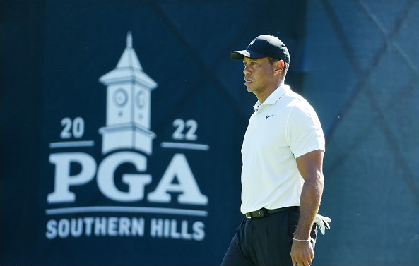 Tiger Woods 2022 PGA Championship Southern Hills