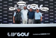 Photos: LIV Golf Trolls Media Bullies at London 2022 Press Conference LIV Golf London: Louis Oosthuizen, Dustin Johnson, Graeme McDowell