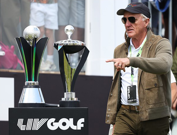2022 LIV Golf Greg Norman 2 Trophies