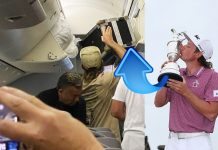 ICYMI: Cam Smith Stuffs Claret Jug in Overhead Bin on Commercial Flight Cam Smith Claret Jug Overhead Bin