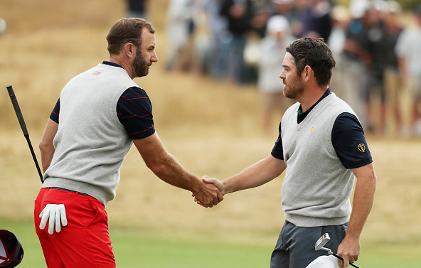 Louis Oosthuizen and Dustin Johnson 2019 Presidents Cup