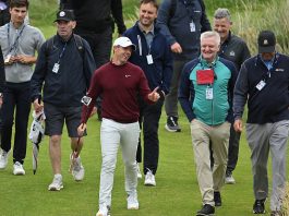 Rory McIlroy Practice Round 151st Open Championship Royal Liverpool