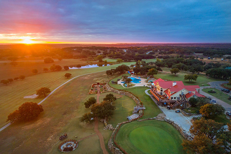 The Hideout Golf Resort Texas aerial view The Hideout Golf Club & Resort