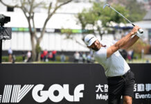 Dustin Johnson Shoots 63, Leads LIV Golf Singapore Dustin Johnson 4Aces Hong Kong